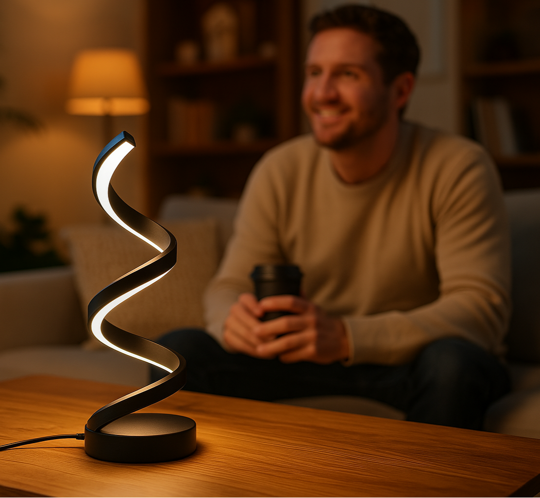 Spiralux – Elegante designlamp met vloeiend spiraaleffect