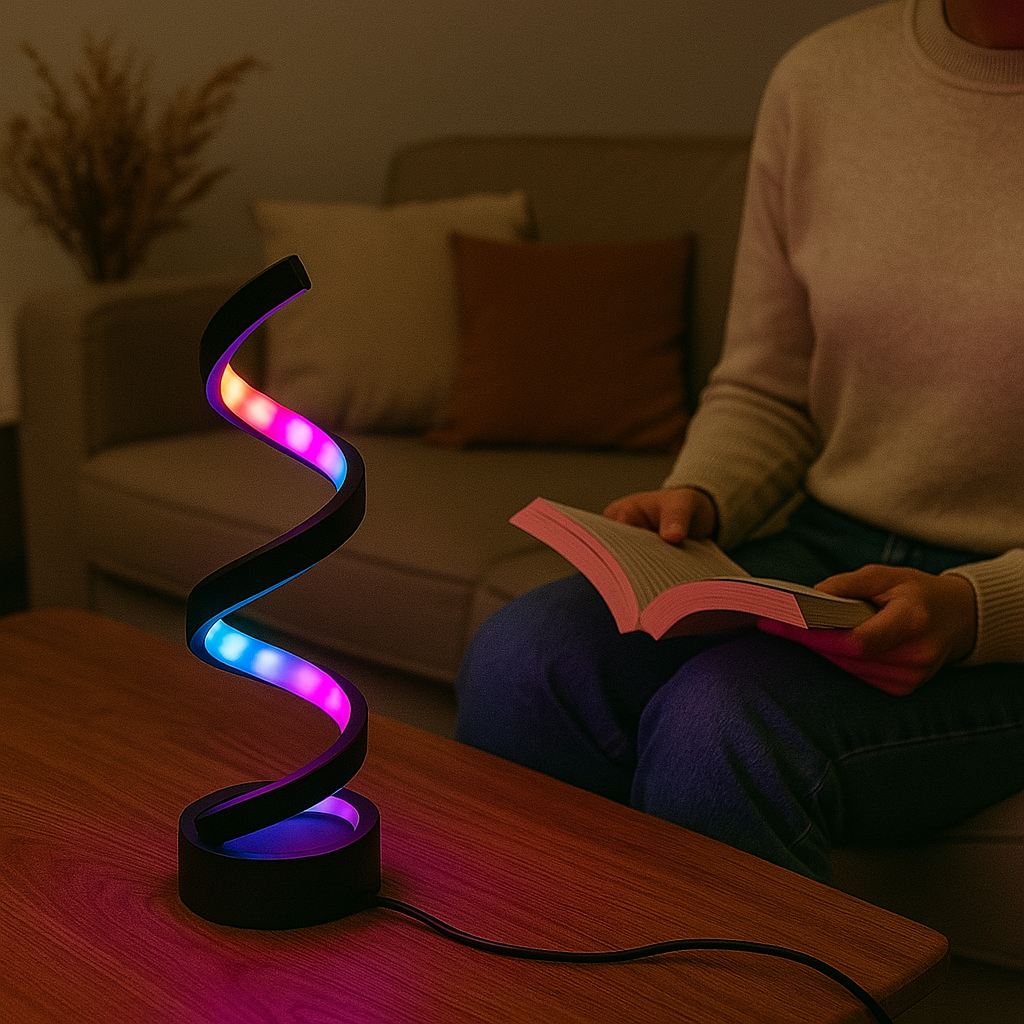 Spiralux – Elegante designlamp met vloeiend spiraaleffect