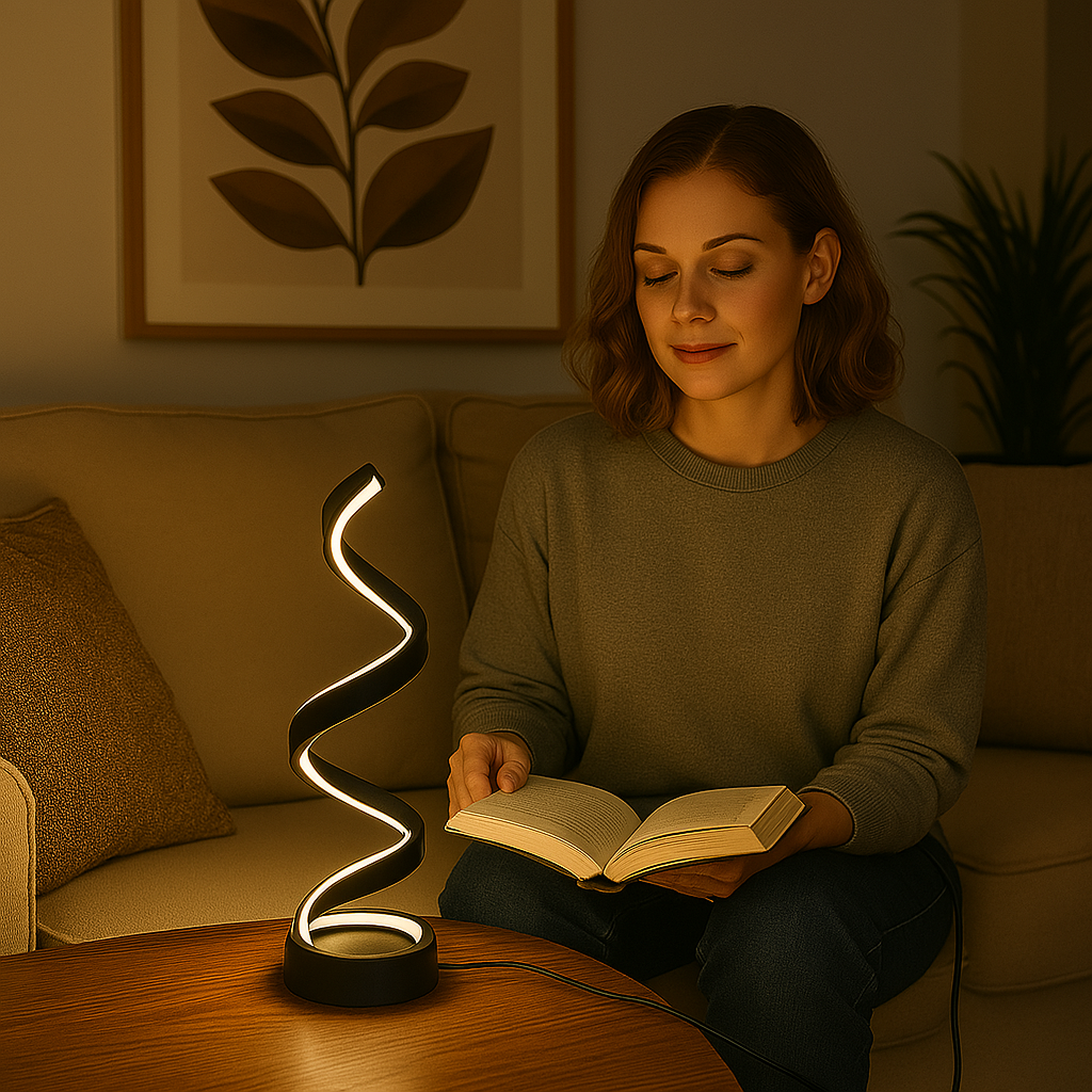 Spiralux – Elegante designlamp met vloeiend spiraaleffect