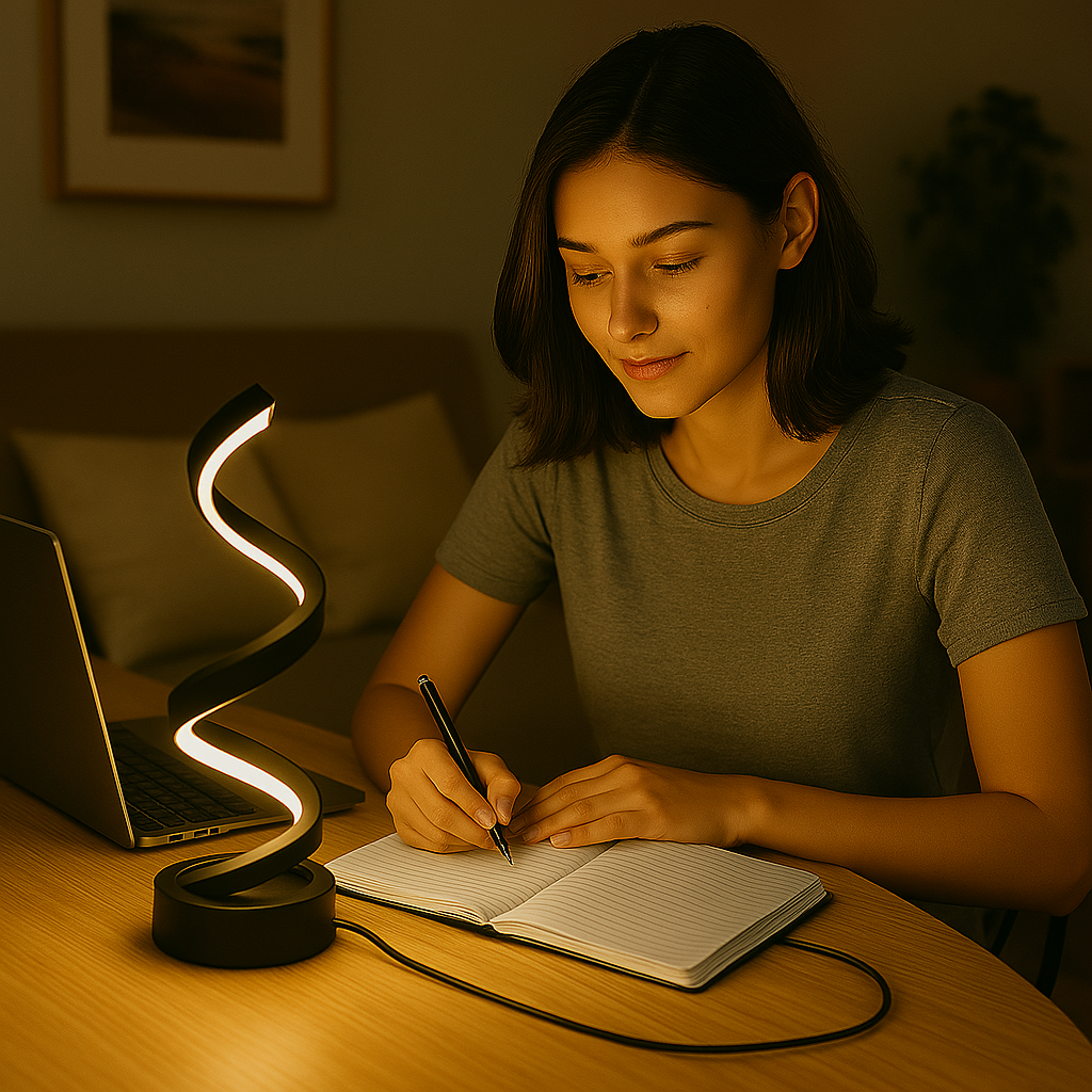 Spiralux – Elegante designlamp met vloeiend spiraaleffect