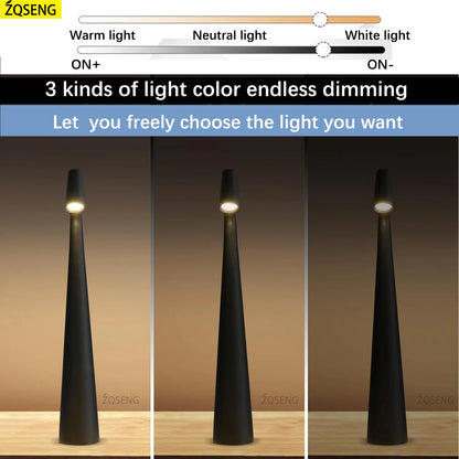 Sleek Shine - Moderne Draadloze Sfeerlamp